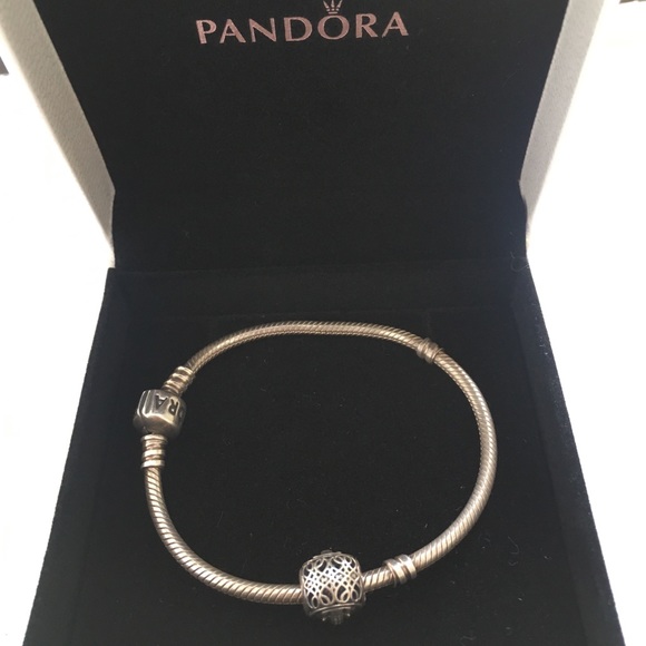 SOLD!!Sterling Silver Pandora Bracelet. In Box - Picture 1 of 4